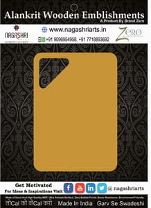Brand Zero MDF Chopping Board Design 110 - Select Your Preference Of Size & Thickness