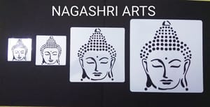 Imported Stencil Buddha - Combo Of 4 Different Sizes