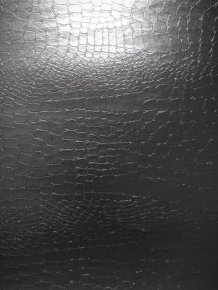 Brand Zero - Faux Leather Paper - Jet Black Color Design 1 (Set of 5 Sheets)