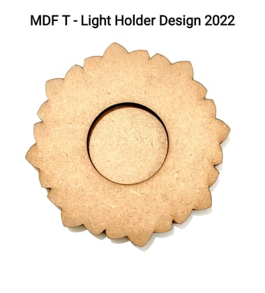Brand Zero MDF Tea Light Holder Double Layer - Design BZMDFTEALHDDL2022 Brand Zero MDF Tea Light Holder Double Layer - Design BZMDFTEALHDDL2022