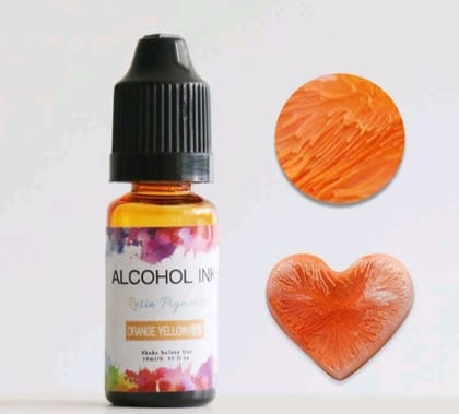 Alcohol Ink - Orange Yellow  Color - 10 ml Resin Pigment