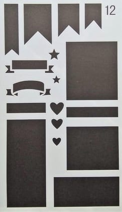 Stencil - 4"*7" Design 12