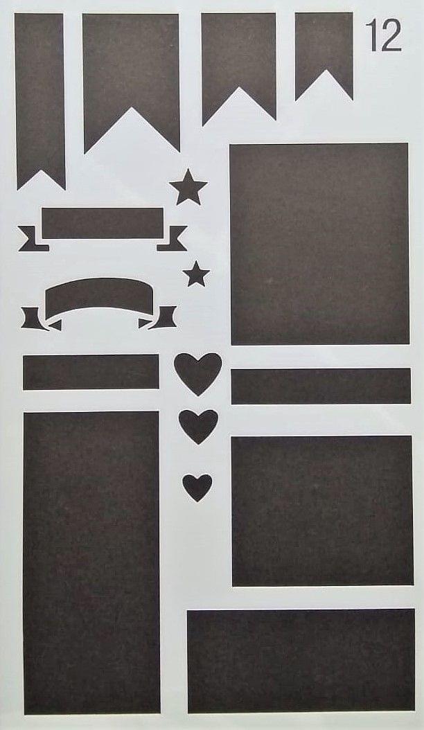 Stencil - 4"*7" Design 12