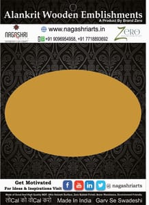 Brand Zero MDF Ellipse Plaques - Select Your Preference Of Size & Thickness