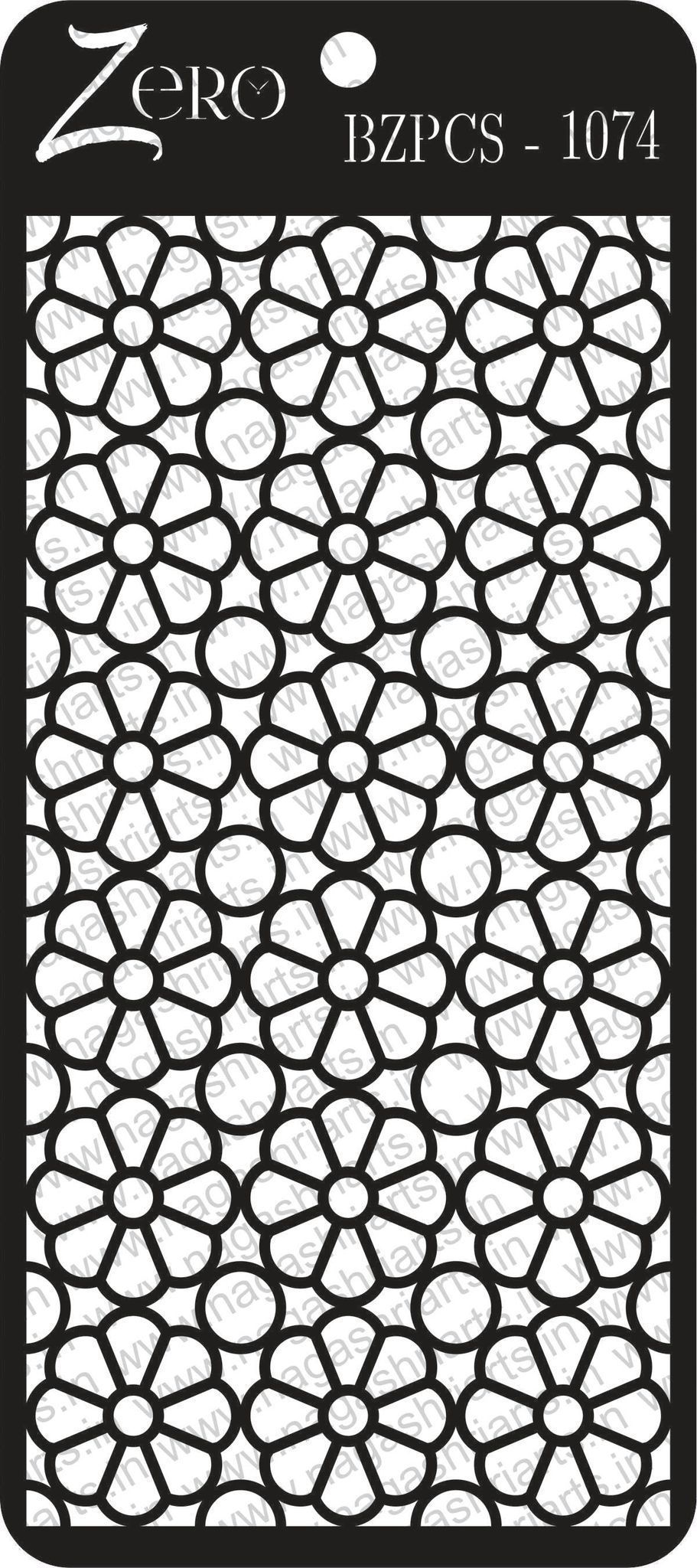 Brand Zero Pratibimb Craft Stencil - Code: BZPCS-1074 - Select Your Preferred Size