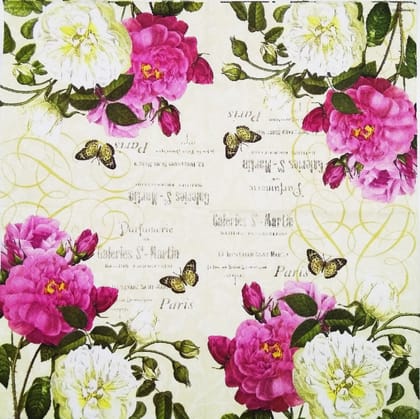 Decoupage Napkin / Tissue papers - 33cm by 33cm - GT1209