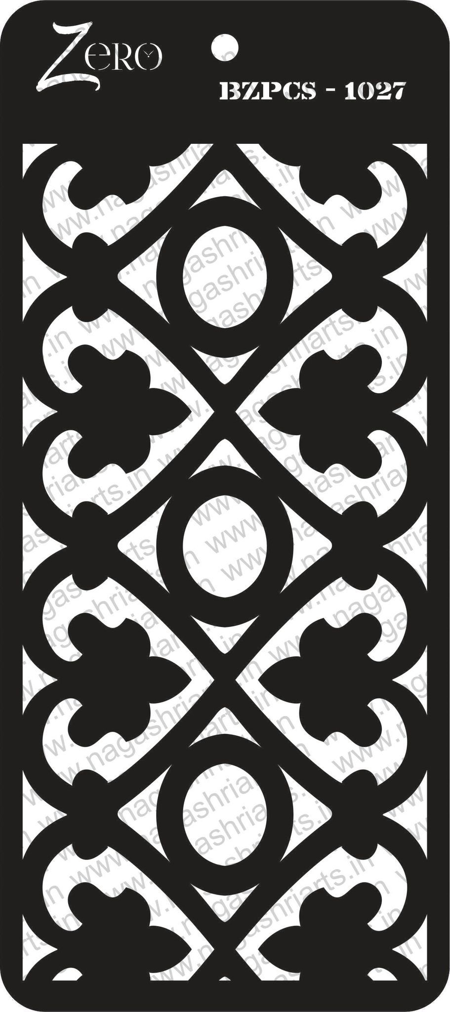 Brand Zero Pratibimb Craft Stencil - Select Your Preferred Size - Code: BZPCS-1027