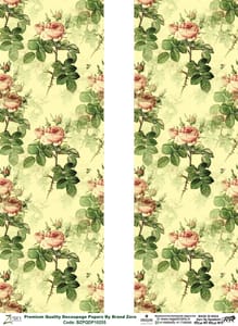 Brand Zero Premium Quality Decoupage Paper Pack of Two - Design Code: BZPQDP10255