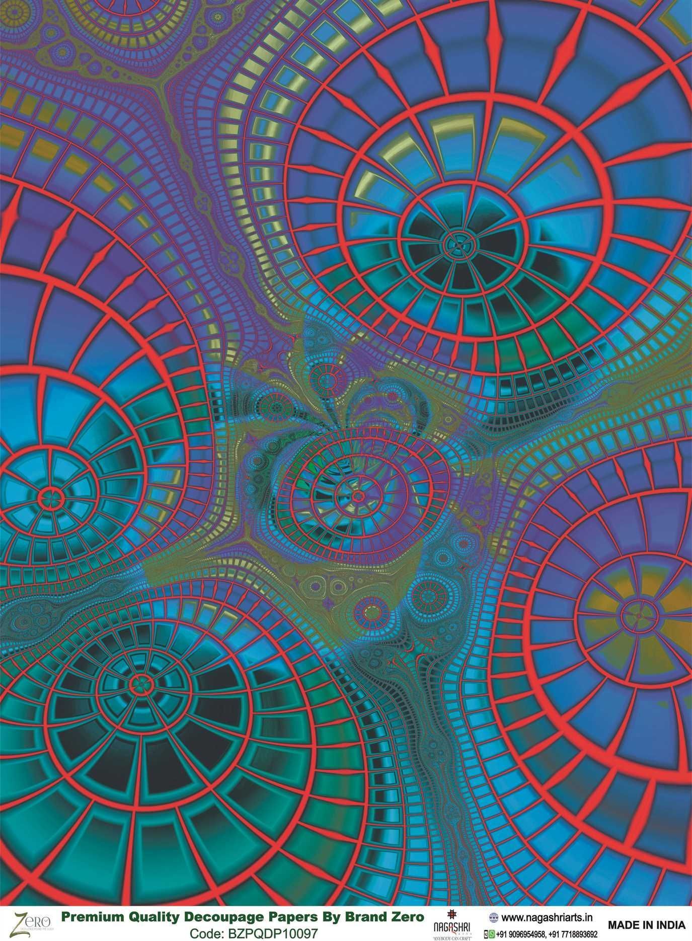 Brand Zero Premium Quality Decoupage Paper Pack of Two - Design Code: BZPQDP10097