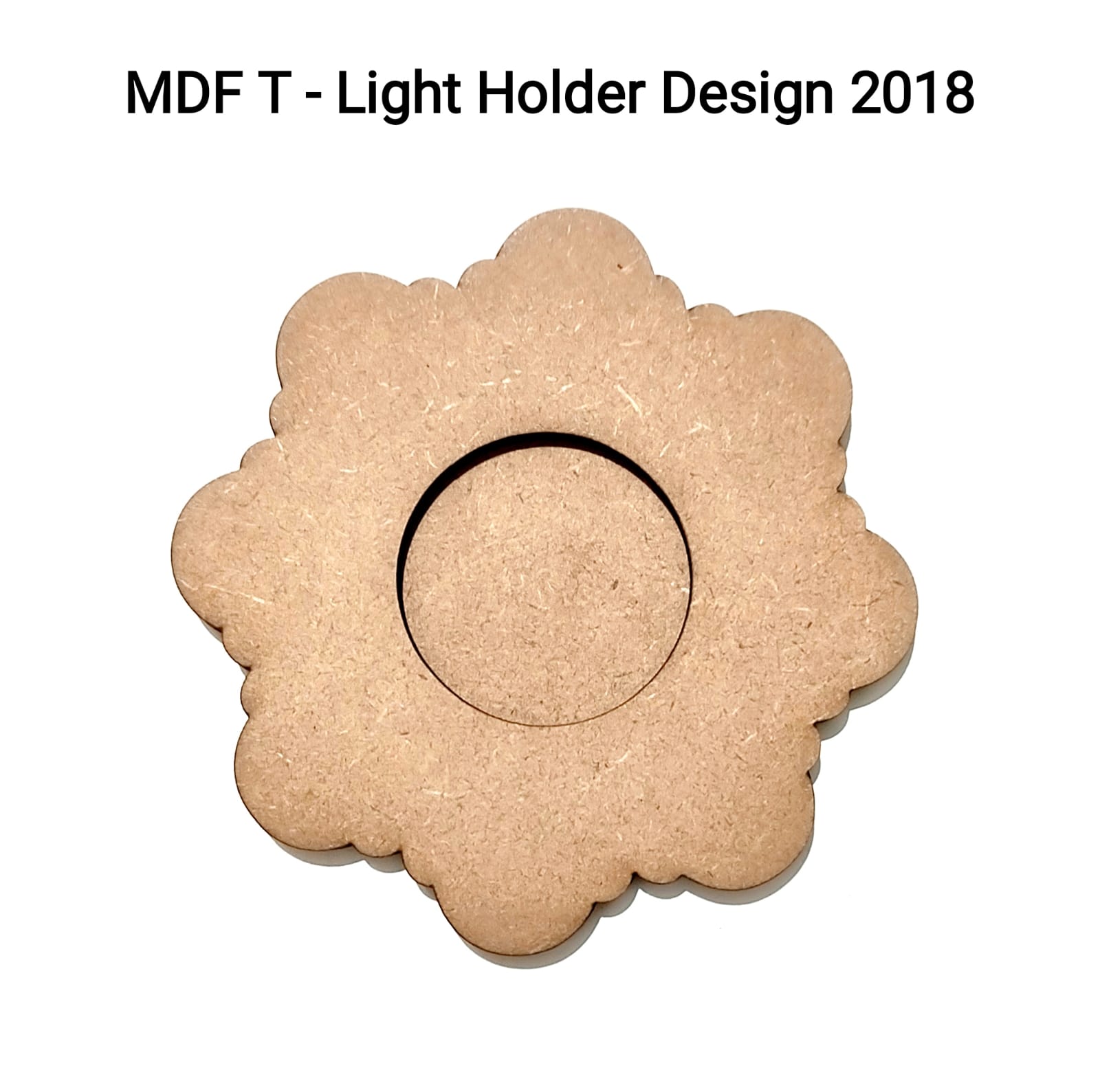 Brand Zero MDF Tea Light Holder Double Layer - Design BZMDFTEALHDDL2018