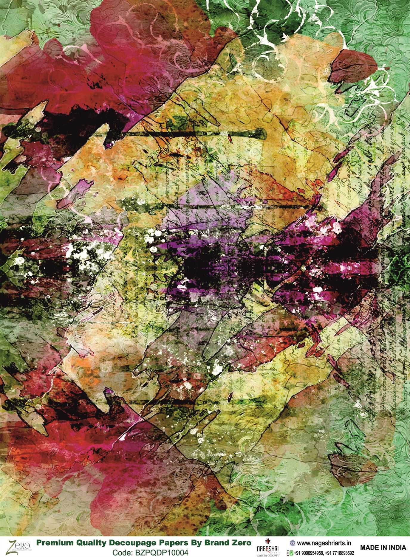 Brand Zero Premium Quality Decoupage Paper Pack of Two - Design Code: BZPQDP10004