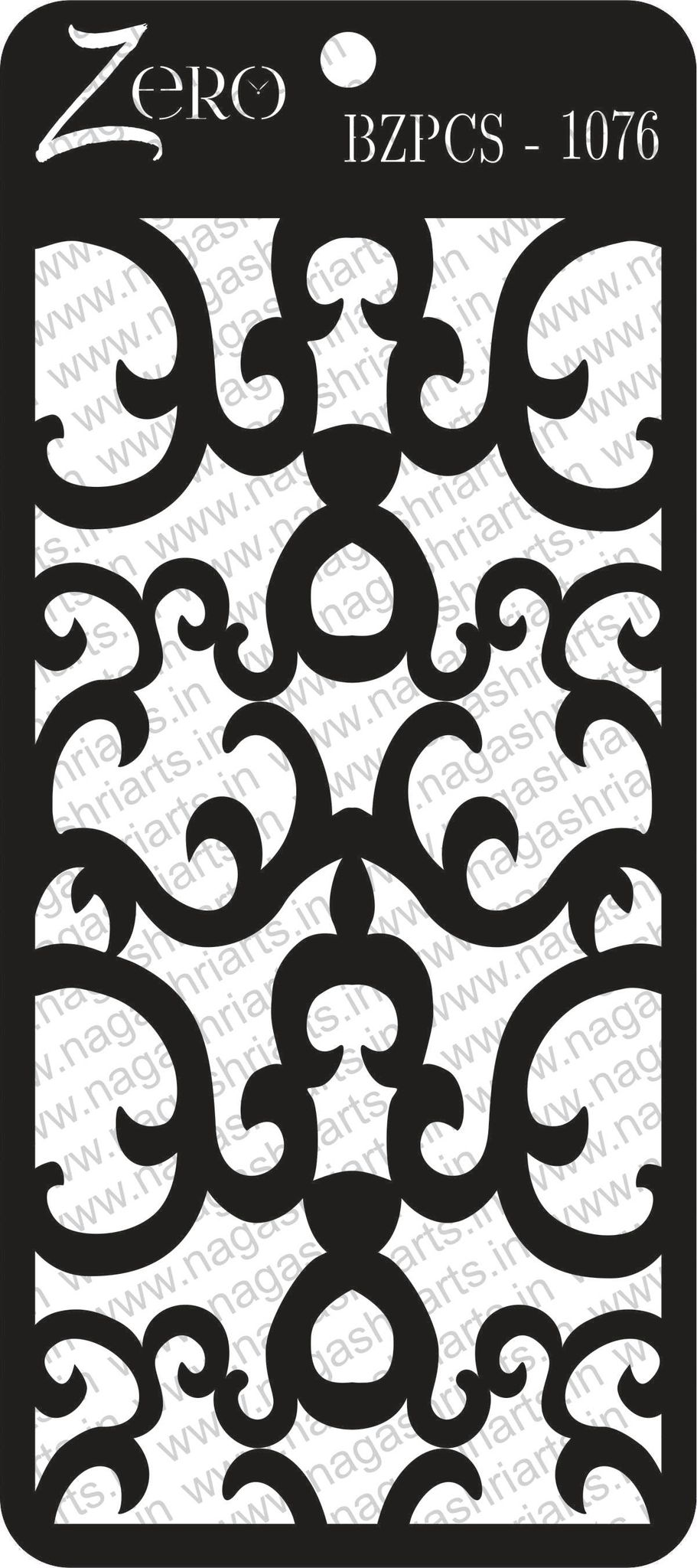 Brand Zero Pratibimb Craft Stencil - Code: BZPCS-1076 - Select Your Preferred Size