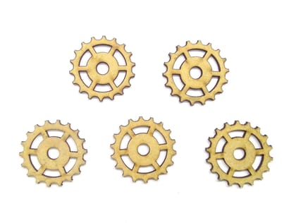 MDF Gears Design 3 - Set of 5 pcs