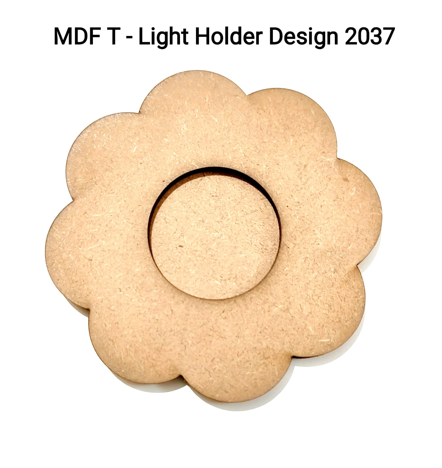 Brand Zero MDF Tea Light Holder Double Layer - Design BZMDFTEALHDDL2037