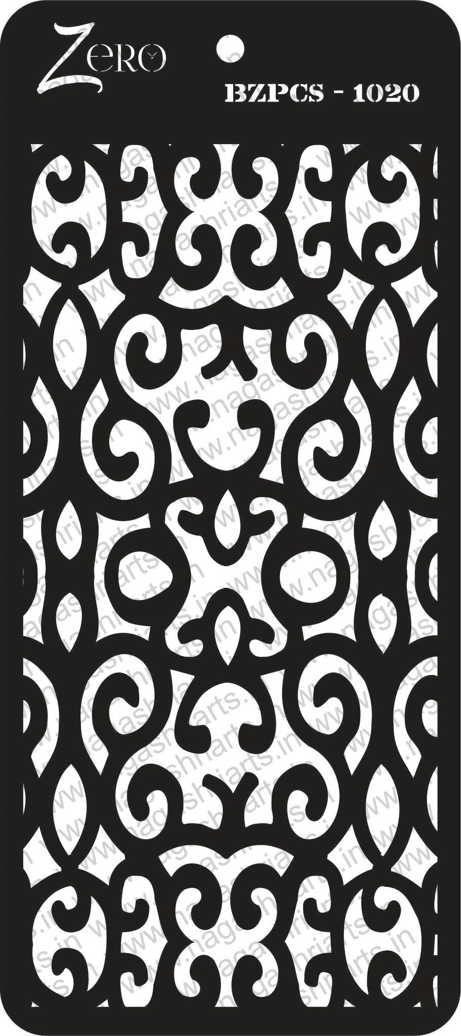 Brand Zero Pratibimb Craft Stencil - Select Your Preferred Size - Code: BZPCS-1020
