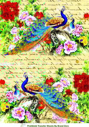 Brand Zero Pratibimb Transfer Sheets -  Mor