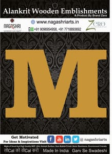 Brand Zero Alphabets, Numbers, Monograms - Upper Case M - CLBBT Font - Select Your Preference