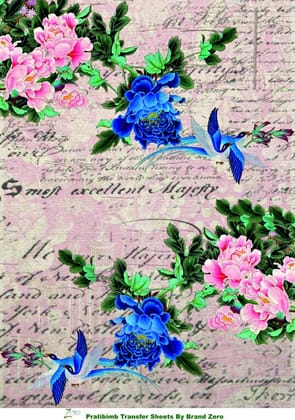 Brand Zero Pratibimb Transfer Sheets - Vintage Bird