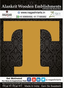 Brand Zero Alphabets, Numbers, Monograms - Upper Case T - CLBBT Font - Select Your Preference