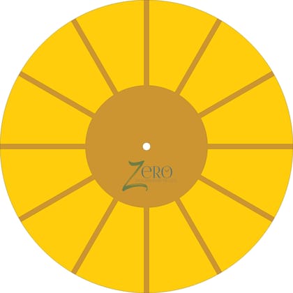 Brand Zero MDF Circular Paneled Clock Base- 12 Inches Diameter