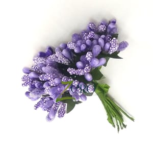 Bunch of 12 Pcs Two Tone Pollan - Violet Color