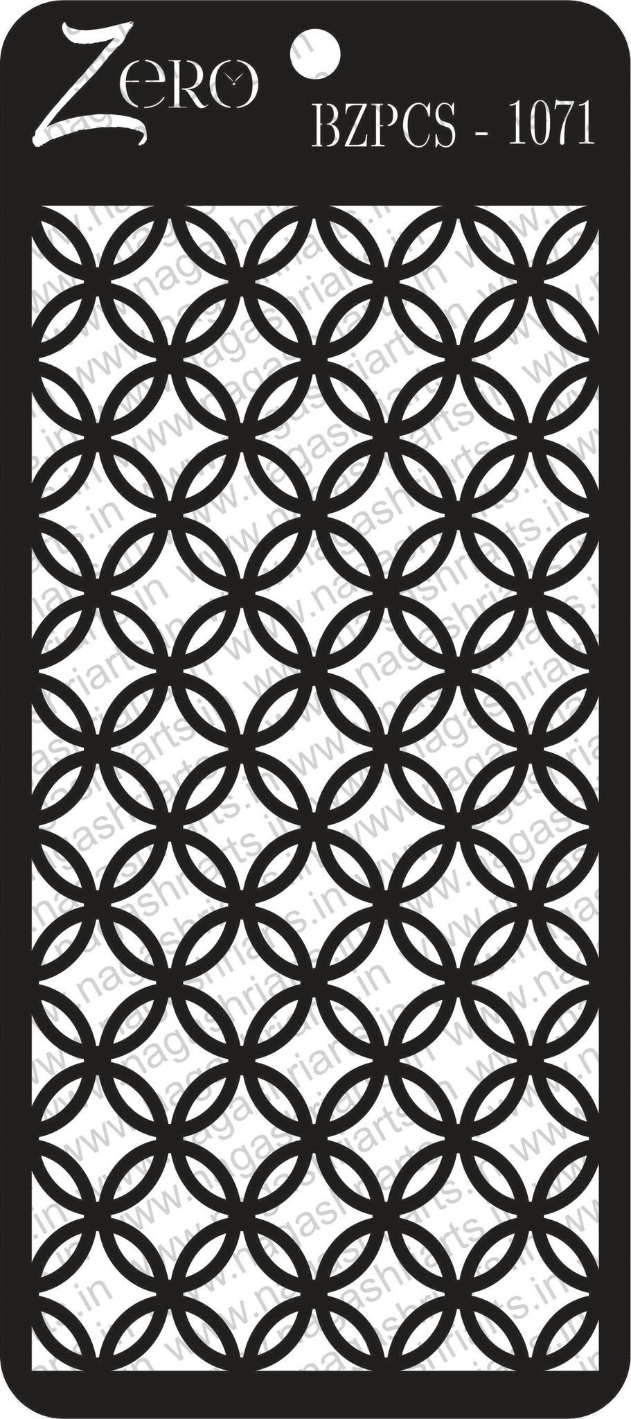 Brand Zero Pratibimb Craft Stencil - Code: BZPCS-1071 - Select Your Preferred Size