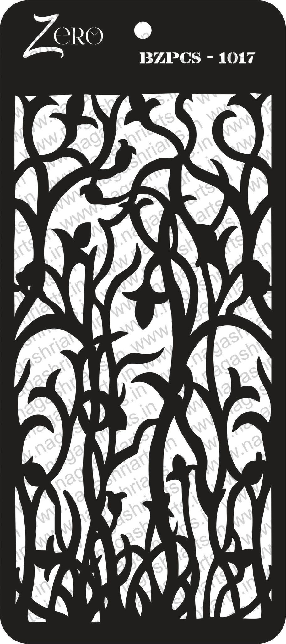 Brand Zero Pratibimb Craft Stencil - Select Your Preferred Size - Code: BZPCS-1017