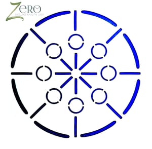 Imported Stencils- 5"*5"- Circle And Lines Design Background