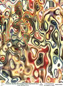 Brand Zero Premium Quality Decoupage Paper Pack of Two - Design Code: BZPQDP10151