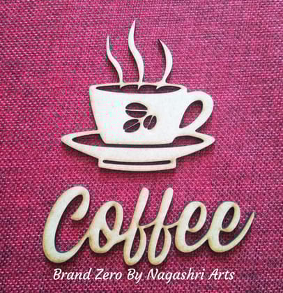 Brand Zero MDF Script Cutout Hello 1 - Pack of 5 Pcs - Size: 2.0 Inches by 0.7 Inches And 2.5 mm Thick