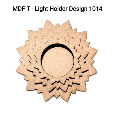Brand Zero MDF Tea Light Holder Triple Layer - Design BZMDFTEALHDTL1014 Brand Zero MDF Tea Light Holder Triple Layer - Design BZMDFTEALHDTL1014