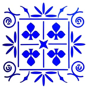 Imported Stencils- 5"*5"- Floral Graphic Mandala Design Background 31