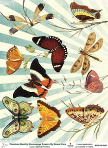 Brand Zero Premium Quality Decoupage Paper Pack of Two - Design Code: BZPQDP10054