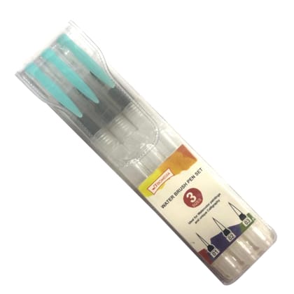 3 Sizes Water Brush Pen Set - Fine, Medium, Broad