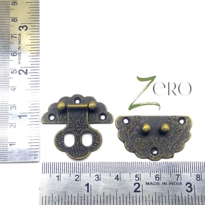 Brand Zero Vintage Metal Charms - Lock Design 4 - Pack of 1 Pcs - 30mm*30mm*6mm