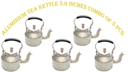 Aluminium Tea Kettle 5.6 Inches - Combo of 5 Pcs