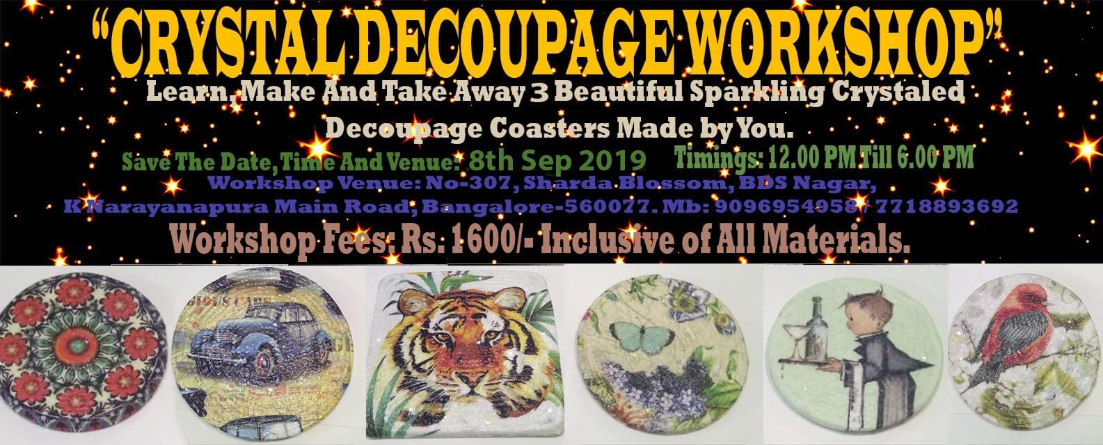 Studio Zero Presents Advanced Crystal Decoupage Workshop