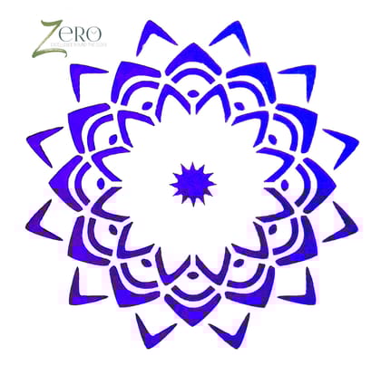 Imported Stencils- 5"*5"- Floral Mandal Pattern Background 3