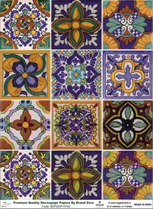 Brand Zero Premium Quality Decoupage Paper Pack of Two - Design Code: BZPQDP10102