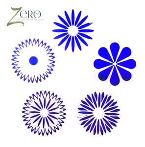 Imported Stencils- 5"*5"- Combo of 5 Floral Petals Background