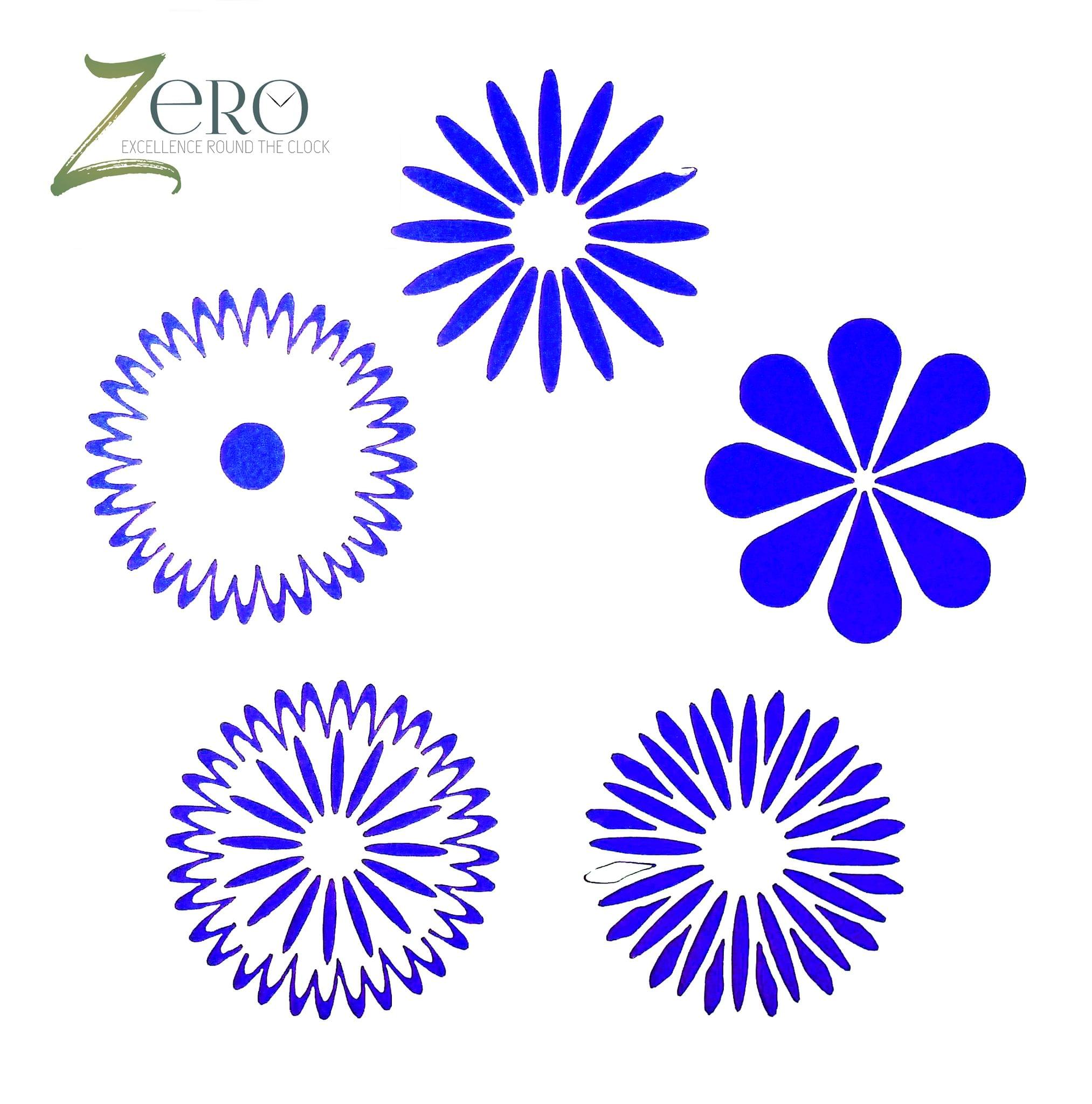 Imported Stencils- 5"*5"- Combo of 5 Floral Petals Background