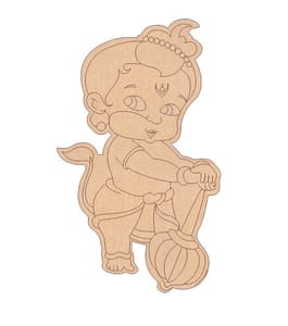 Brand Zero Pre Marked MDF Base - Bal Hanuman Design 1 - Select Your Preference Of Size & Thickness