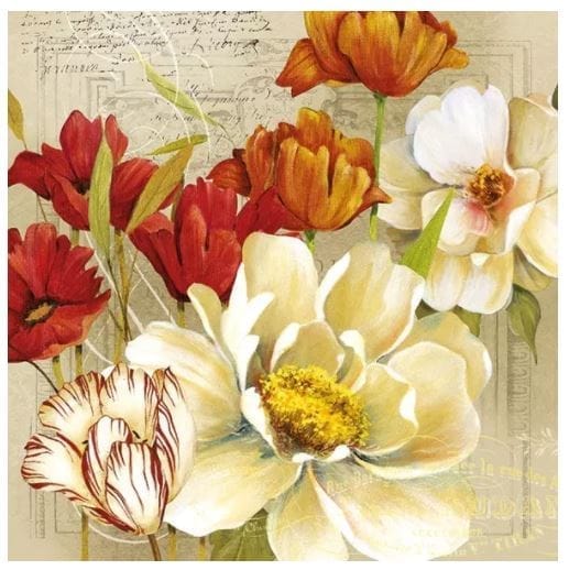 Decoupage Napkin / Tissue papers - Flora
