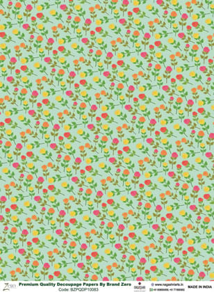 Brand Zero Premium Quality Decoupage Paper Pack of Two - Design Code: BZPQDP10083