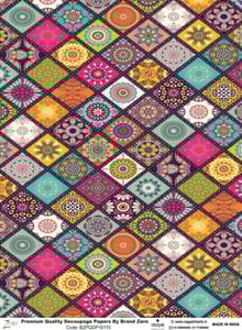 Brand Zero Premium Quality Decoupage Paper Pack of Two - Design Code: BZPQDP10110