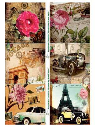 Brand Zero Pratibimb Transfer Sheets - Vintage Car 2