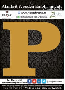 Brand Zero Alphabets, Numbers, Monograms - Upper Case P - CLBBT Font - Select Your Preference