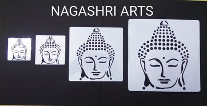 Imported Stencil Buddha - Combo Of 4 Different Sizes