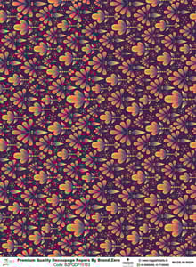 Brand Zero Premium Quality Decoupage Paper Pack of Two - Design Code: BZPQDP10153