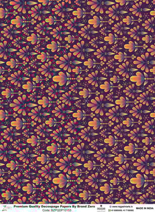 Brand Zero Premium Quality Decoupage Paper Pack of Two - Design Code: BZPQDP10153